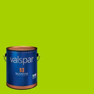 Creative Ideas for Color by Valspar 127.83 fl oz Interior Satin Kiwi Splash Latex Base Paint and Primer in One with Mildew Resistant Finish