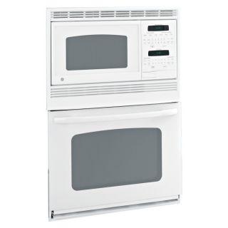 GE Self Cleaning Microwave Wall Oven Combo (White on White) (Common 30 in; Actual 29.75 in)