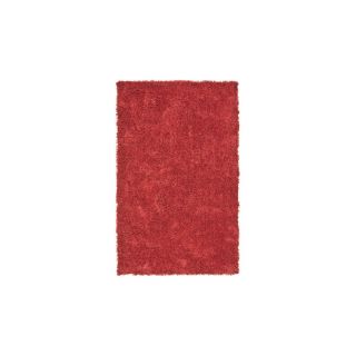 Safavieh Shag 30 in x 48 in Rectangular Red Solid Accent Rug