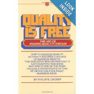 Quality Is Free The Art of Making Quality Certain Philip B. Crosby 9780451621290 Books