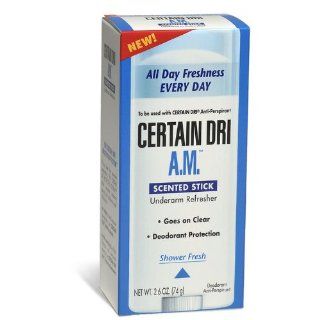 Certain Dri A.M. Underarm Refresher 2.6 oz  Antiperspirant Deodorants  Beauty