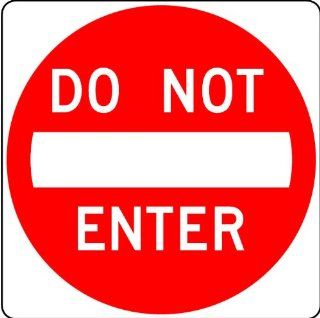 Street & Traffic Sign Wall Decals   Do Not Enter Sign   12 inch Removable Graphic   Wall Decor Stickers