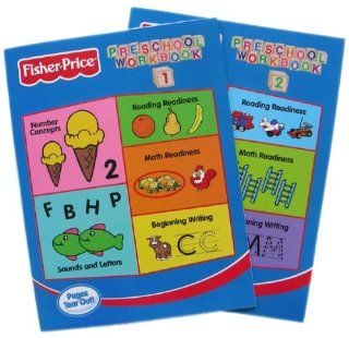 Fisher Price Preschool Pre school Workbooks Vol 1 & 2   2pc Set Toys & Games