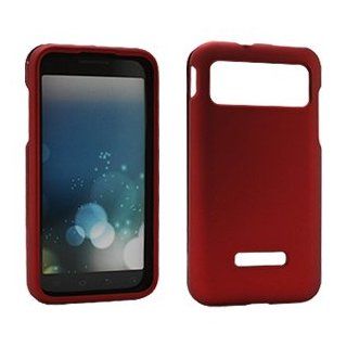 Red Rubberized Hard Case Cover for Samsung Captivate Glide SGH I927 Cell Phones & Accessories