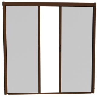 LARSON 84 in x 79 in Brownstone Retractable Screen Door