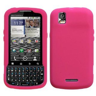 Soft Skin Case Fits Motorola XT610 A957 Droid Pro Solid Hot Pink Skin Verizon (does not fit Motorola A955 Droid II) Cell Phones & Accessories