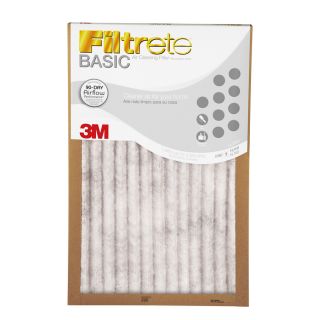 Filtrete Basic Pleated Pleated Air Filter (Common 19.875 in x 21.5 in x 1 in; Actual 19.6 in x 21.375 in x 1 in)