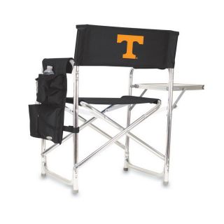 Picnic Time Indoor/Outdoor Cast Aluminum Metallic Tennessee Volunteers Folding Chair