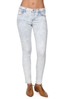 Womens Bullhead Denim Co Jeans   Bullhead Denim Co Low Rise White Wash Indigo Sk