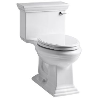 KOHLER Memoirs White 1.28 GPF (4.85 LPF) 12 in Rough In WaterSense Elongated 1 Piece Comfort Height Toilet