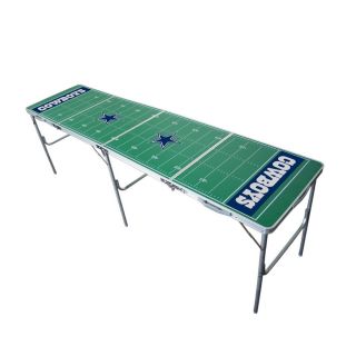 Wild Sports 96 in x 24 in Rectangle Cast Aluminum Dallas Cowboys Folding Table
