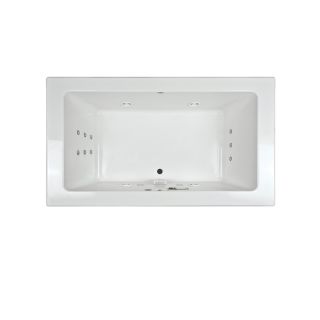 Jacuzzi Sia 66 in L x 36 in W x 24 in H 2 Person White Rectangular Whirlpool Tub