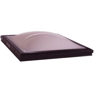 Solar 22 x 22 Solar Fixed Curb Mount Skylight, with White over Clear Acrylic Double Dome