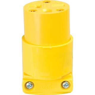 Cooper Wiring Devices 20 Amp 250 Volt Yellow 3 Wire Connector