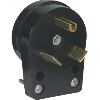 Cooper Wiring Devices 30 Amp 125 Volt Black 3 Wire Plug