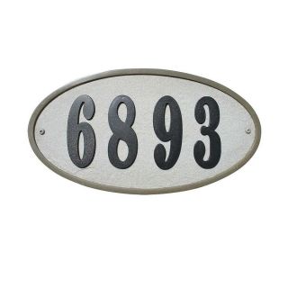 Custom Home Accessories 7.5 in House Number Oval