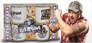 Larry The Cable Guy Git R Done Mug Set Kitchen & Dining