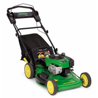 John Deere 190 cc 22 in Key Start Self Propelled Rear Wheel Drive 3 in 1 Gas Push Lawn Mower with Briggs & Stratton Engine and Mulching Capability