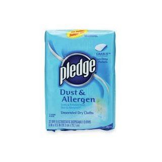 JohnsonDiversey Products   Refill for Pledge Grab It, Dry Disposable Cloths, 32/Pack   Sold as 1 PK   Pledge Grab It Cloths use an electrostatic charge to attract dirt, dust and hair, which then get trapped in a web of specially designed fibers. Use the cl