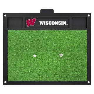 Fanmats NCAA wisconsin badgers Golf Hitting Mats   Green/Black (20 L x 17 W x