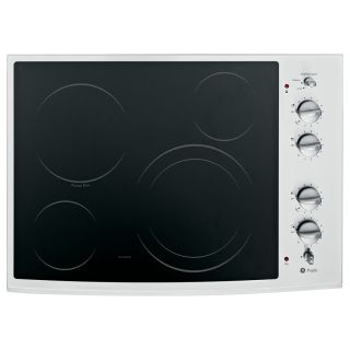 GE Profile Smooth Surface Electric Cooktop (Stainless Steel) (Common 30 in; Actual 29.875 in)