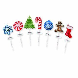 Melville Candy Company Iced X Mas LolliPops, 24 Count (Pack of 24)  Suckers And Lollipops  Grocery & Gourmet Food