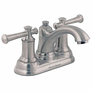 American Standard Portsmouth Satin Nickel 2 Handle 4 in Centerset WaterSense Bathroom Sink Faucet (Drain Included)
