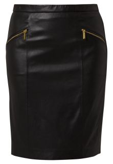 MICHAEL Michael Kors   Leather skirt   black