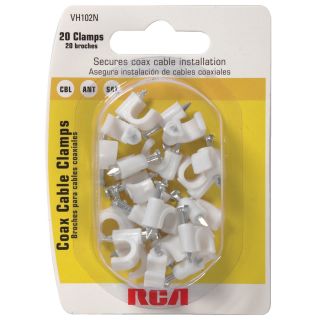 RCA Coaxial Cable Nail In Clamps