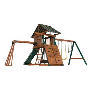 Heartland Playsets Captains Loft B Residential Wood Playset with Swings
