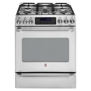 GE Cafe<supTM</sup 30 Inch Free Standing Gas Range (Color Stainless)