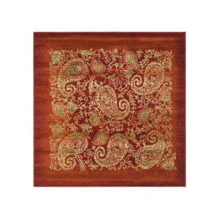 Safavieh 6 ft x 6 ft Red Paisley Area Rug