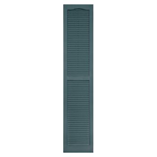 Vantage 2 Pack Wedgewood Blue Louvered Vinyl Exterior Shutters (Common 71 in x 14 in; Actual 70.625 in x 13.875 in)