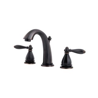Pfister Portola Tuscan Bronze 2 Handle Widespread WaterSense Bathroom Sink Faucet (Drain Included)