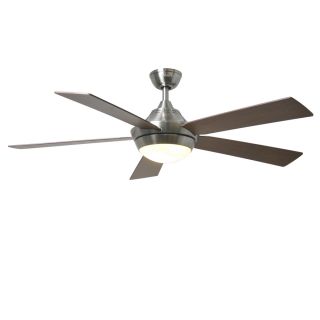 Harbor Breeze Platinum Portes 52 in Brushed Nickel Indoor Downrod Mount Ceiling Fan with Light Kit and Remote Control