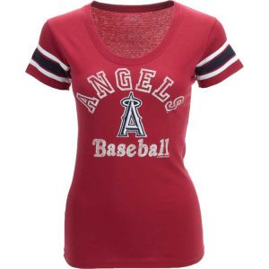 Los Angeles Angels of Anaheim 47 Brand MLB Womens Off Campus Scoop T Shirt
