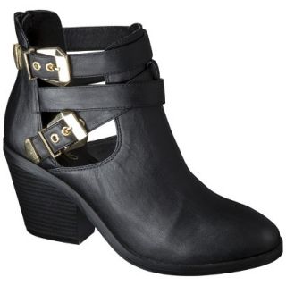 Womens Mossimo Lina Buckle Ankle Boot   Black 7