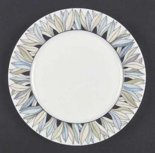 Lalique Savane Salad Plate, Fine China Dinnerware   Zebras & Leaves
