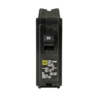 Square D Homeline 30 Amp Single Pole Circuit Breaker