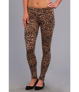 Steve Madden Cheetah Printed Cotton Legging Womens Casual Pants (Brown)