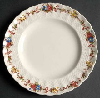 Spode Hazel Dell (White) Salad Plate, Fine China Dinnerware   White, Multicolor