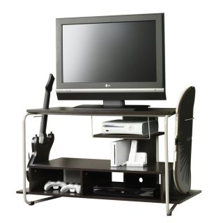Sauder Booster Twine and Cocoa Oak Television Stand