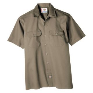 Dickies Mens Original Fit Short Sleeve Work Shirt   Khaki XXXL