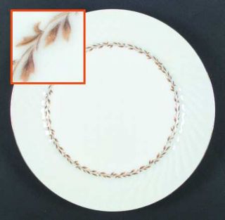 Grantcrest Golden Swirl Dinner Plate, Fine China Dinnerware   Ring Of Wheat On W