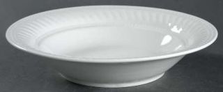 Gibson Designs Braid Rimmed Coupe Soup Bowl, Fine China Dinnerware   Everyday,Wh
