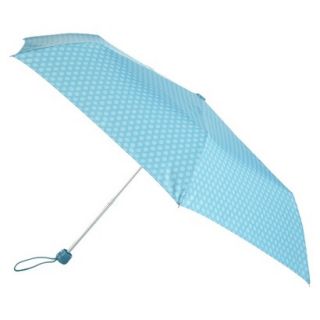 totes Compact Polka Dot Umbrella   Turquoise