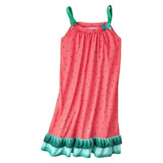 Xhilaration Girls Watermelon Strapless Nightgown   Coral L