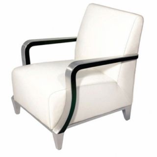 Bellini Modern Living Marbella Leather Arm Chair MARBELLA X Color White