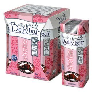 Belly bar Shake, Due for Chocolate, 4 Count, 8.25 Ounce Aseptic Packages (Pack of 2) Health & Personal Care