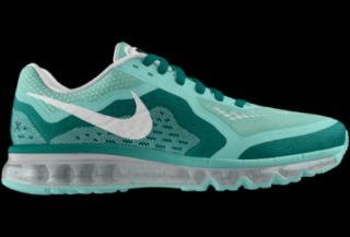 Nike Air Max 2014 iD Custom Girls Running Shoes (3.5y 6y)   Green